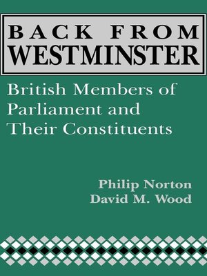 cover image of Back from Westminster